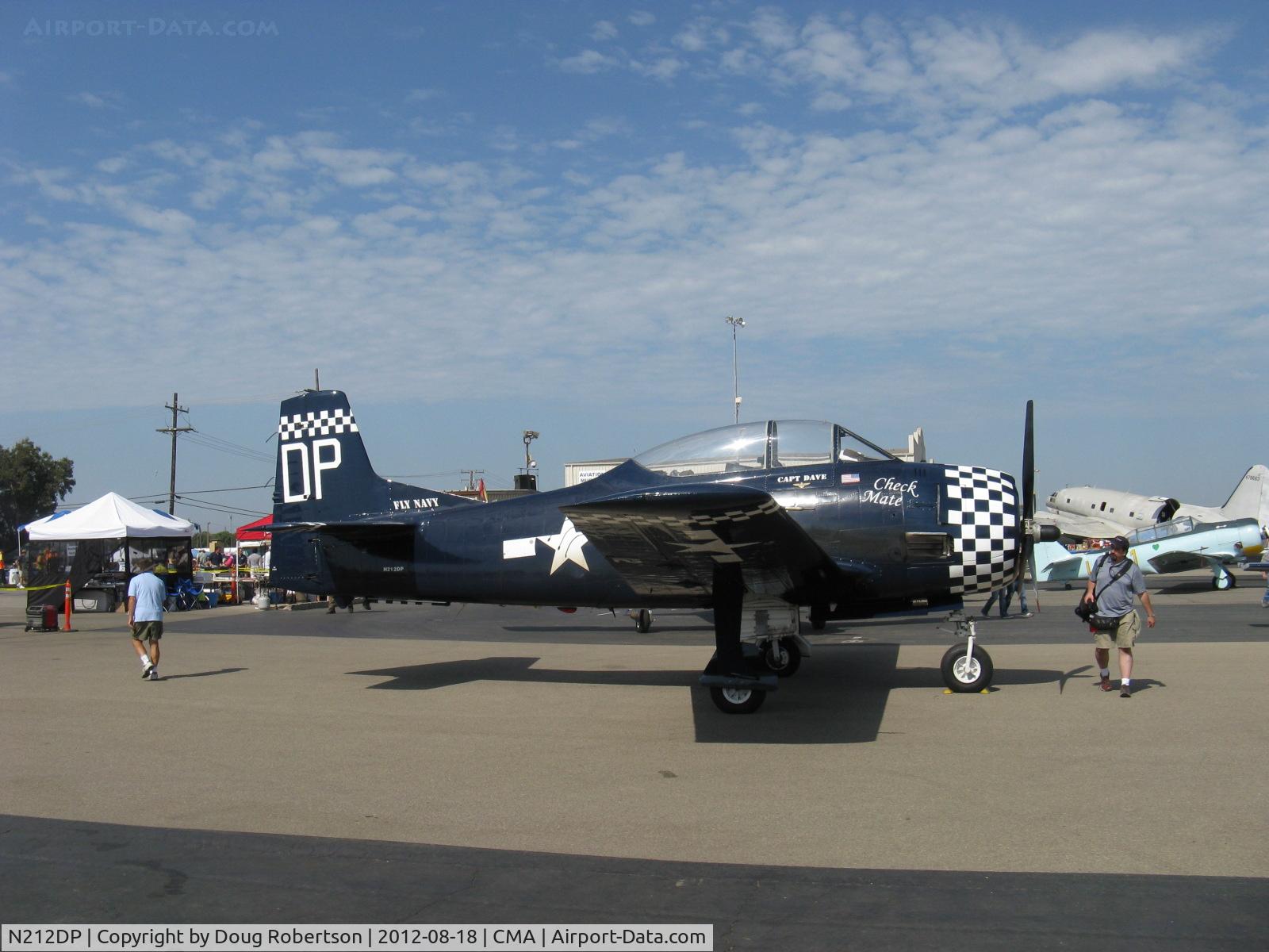 N212DP, 1949 North American T-28A Trojan C/N 159-128, 1949 North American T-28A TROJAN 'CHECKMATE', Wright R-1300 800 Hp. T-28A ordered by USAF. See, read my article this site re all T-28 models.