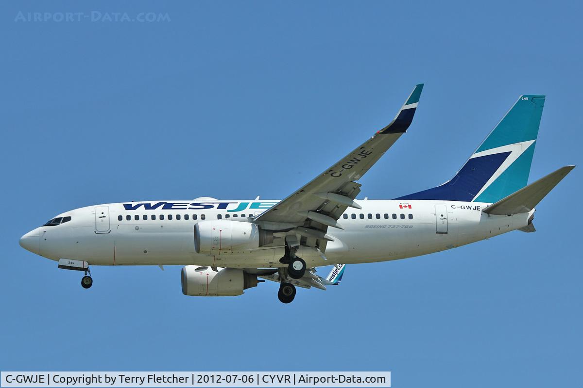C-GWJE, 2007 Boeing 737-7CT C/N 35078, 2007 Boeing 737-7CT, c/n: 35078