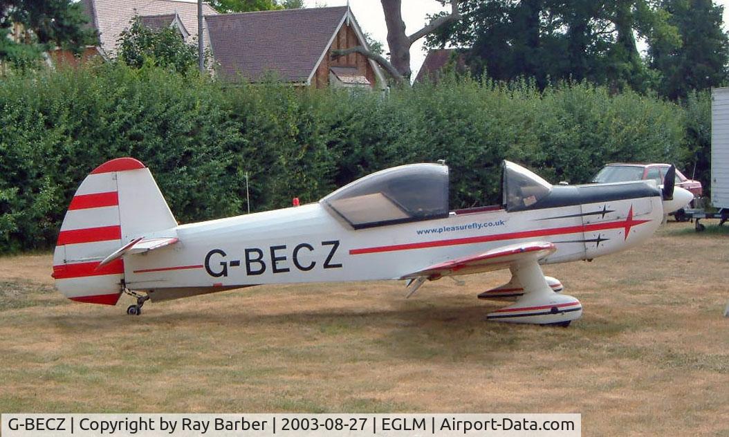G-BECZ, 1976 Mudry CAP-10B C/N 68, Mudry CAP-10B [68] White Waltham~G 27/08/2003