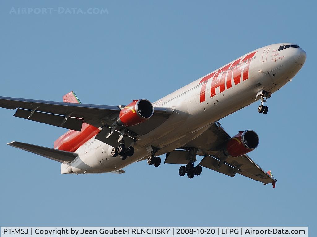 PT-MSJ, 1996 McDonnell Douglas MD-11F C/N 48769, ex TAM [JJ] TAM Linhas Aereas, now N573FE FDX [FX] Federal Express