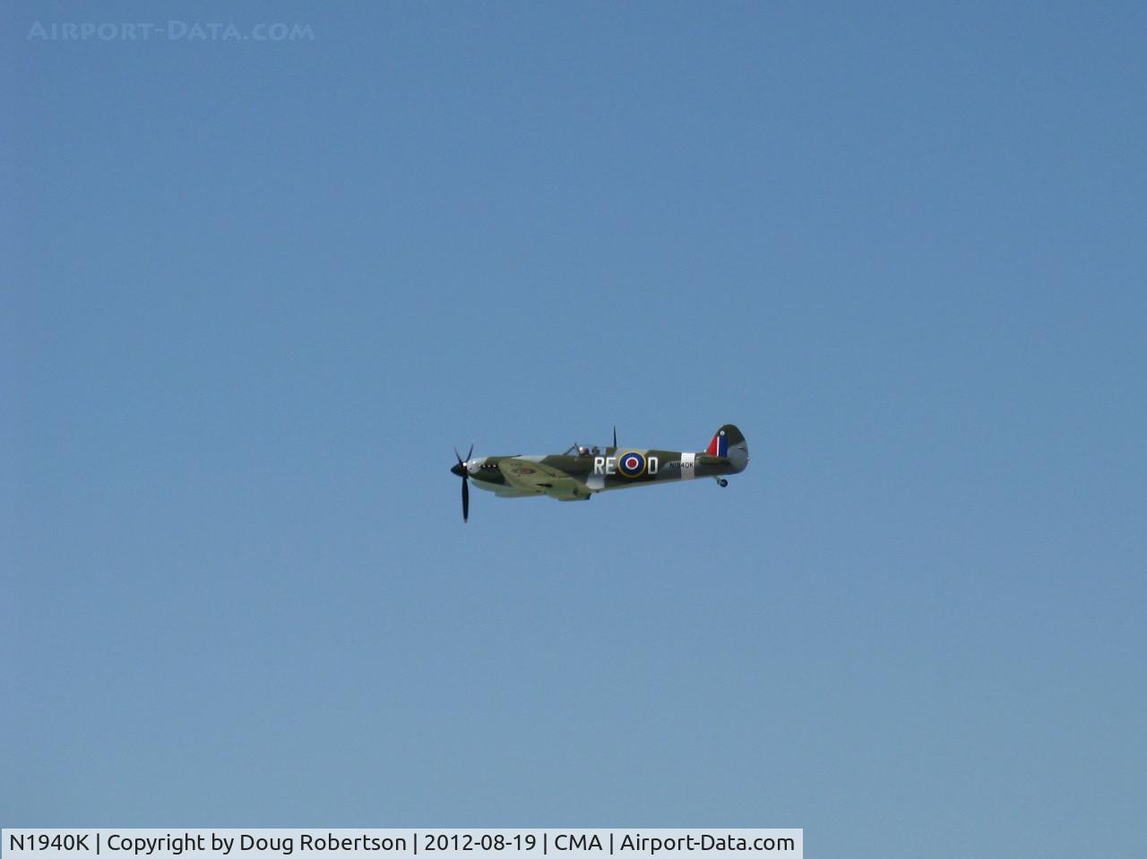 N1940K, 2003 Jurca MJ-100 Spitfire C/N MK9EX, 2003 Deford Mk.IX JURCA MJ-100 full size wooden replica Supermarine Spitfire Mk. IX, Allison 1,400 Hp, another overflight 26
