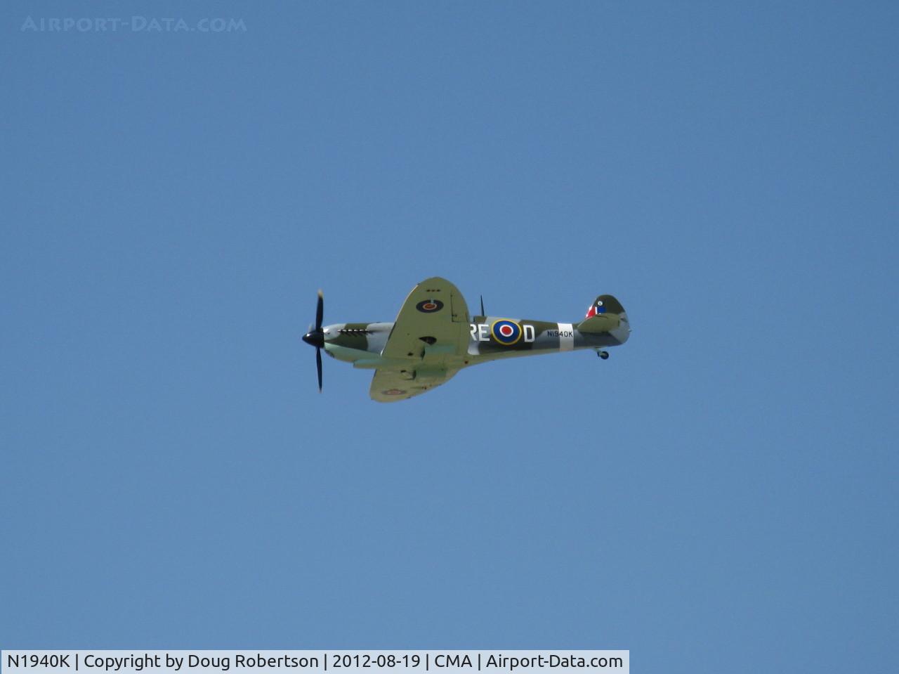 N1940K, 2003 Jurca MJ-100 Spitfire C/N MK9EX, 2003 Deford Mk.IX JURCA MJ-100 full size wooden replica Supermarine Spitfire Mk.IX, Allison 1,400 Hp, overflight 26