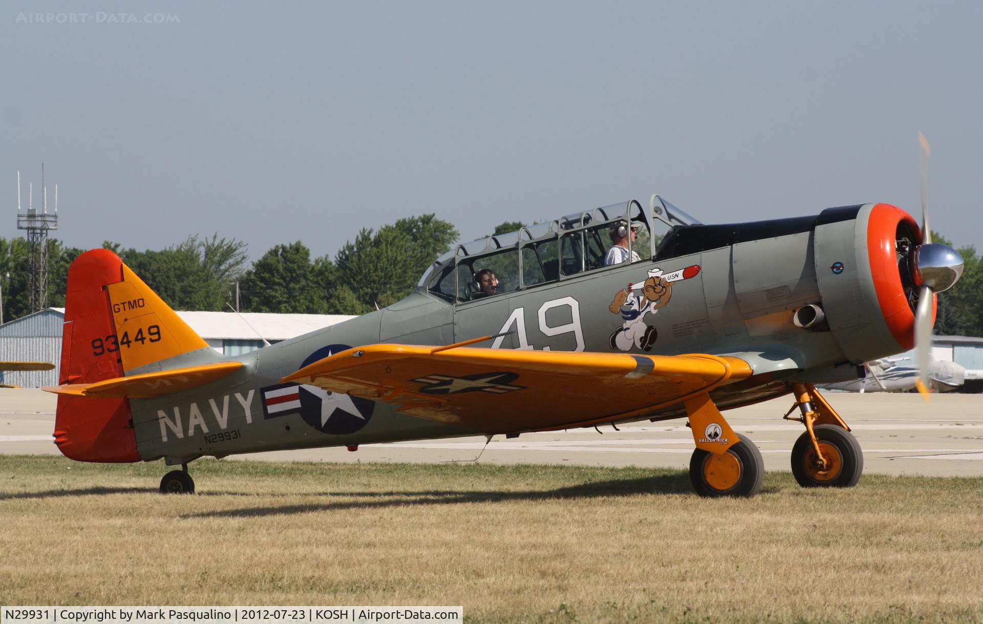 N29931, 1943 North American AT-6G Texan C/N 168-583 (49-3449), North American AT-6G