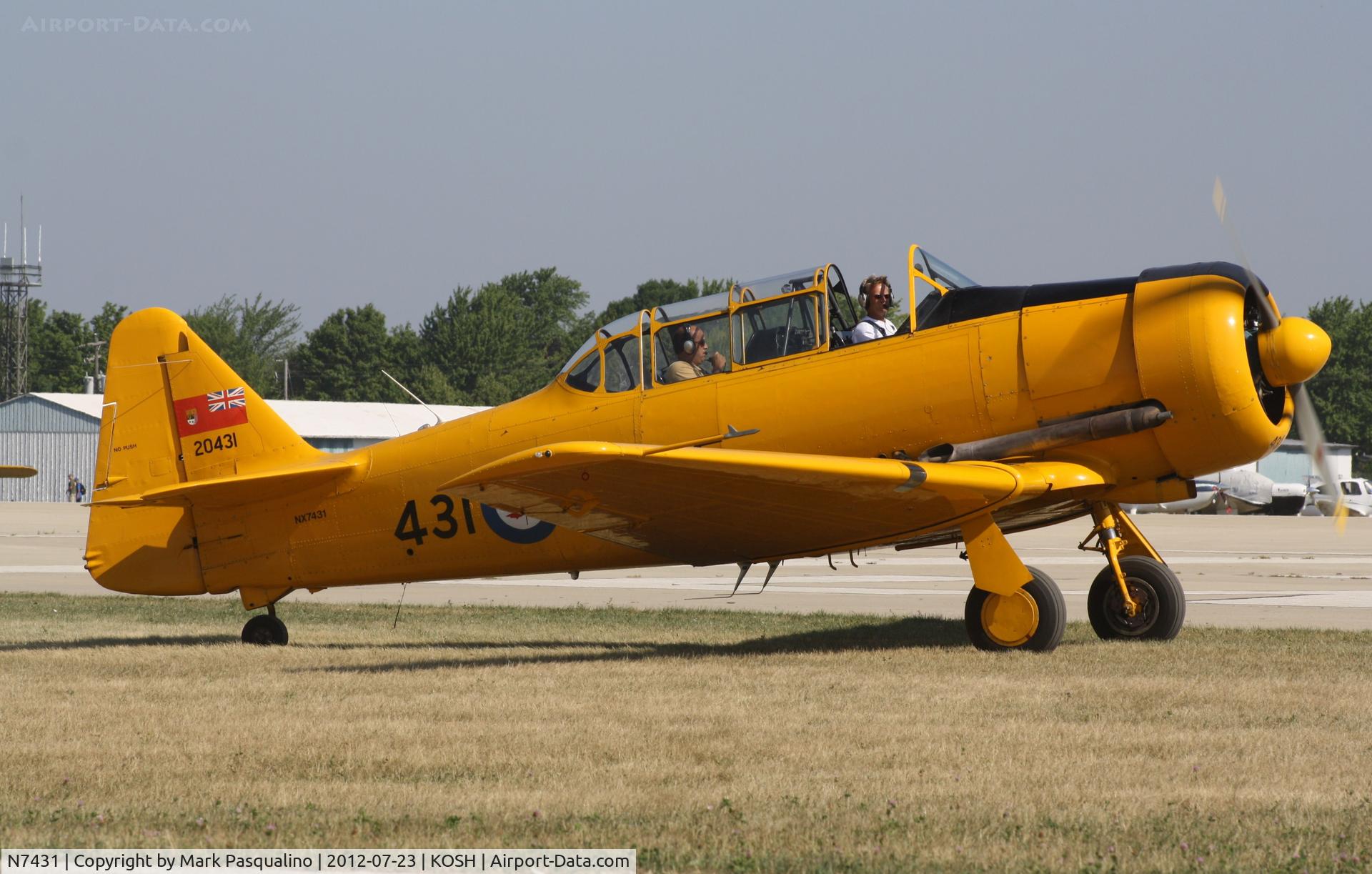 N7431, 1952 Canadian Car & Foundry Harvard MK IV C/N CCF4 222, Harvard MK IV