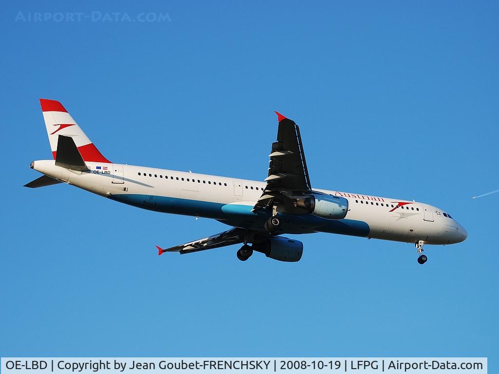 OE-LBD, 1998 Airbus A321-211 C/N 920, AUA [OS] Austrian Airlines