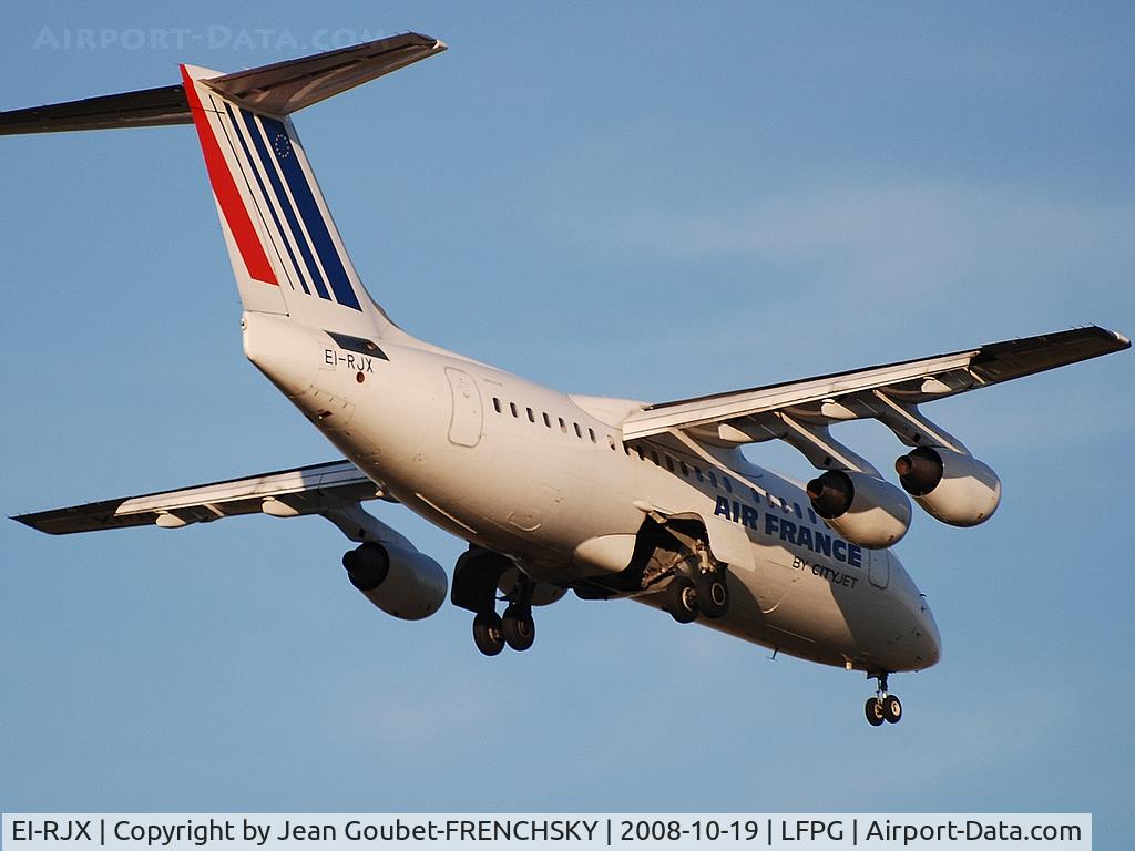 EI-RJX, 2000 BAe Systems Avro 146-RJ85A C/N E.2372, ex BCY [WX] CityJet