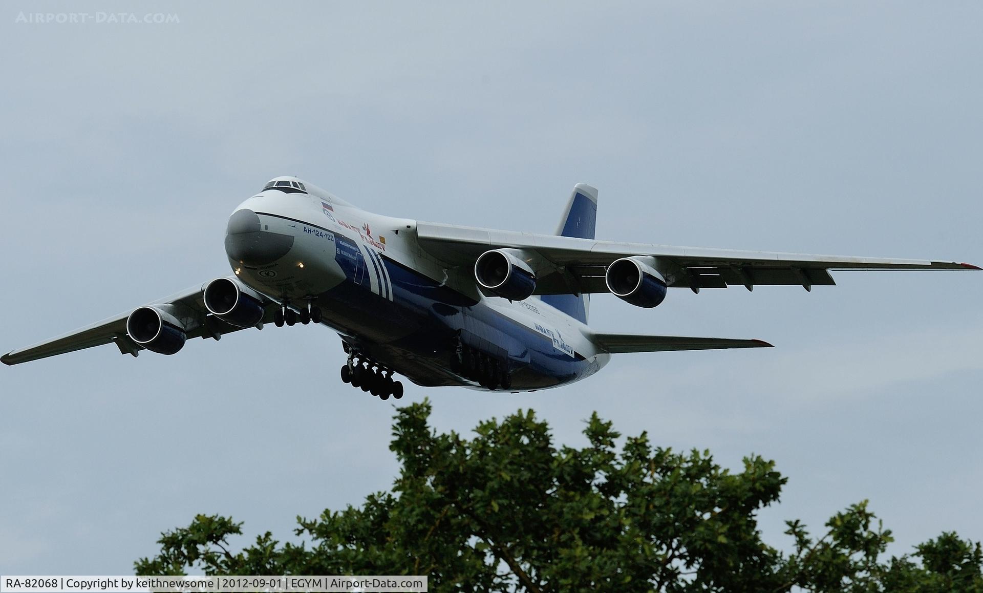 RA-82068, 1993 Antonov An-124-100 Ruslan C/N x770051359127, Landing at RAF Marham !