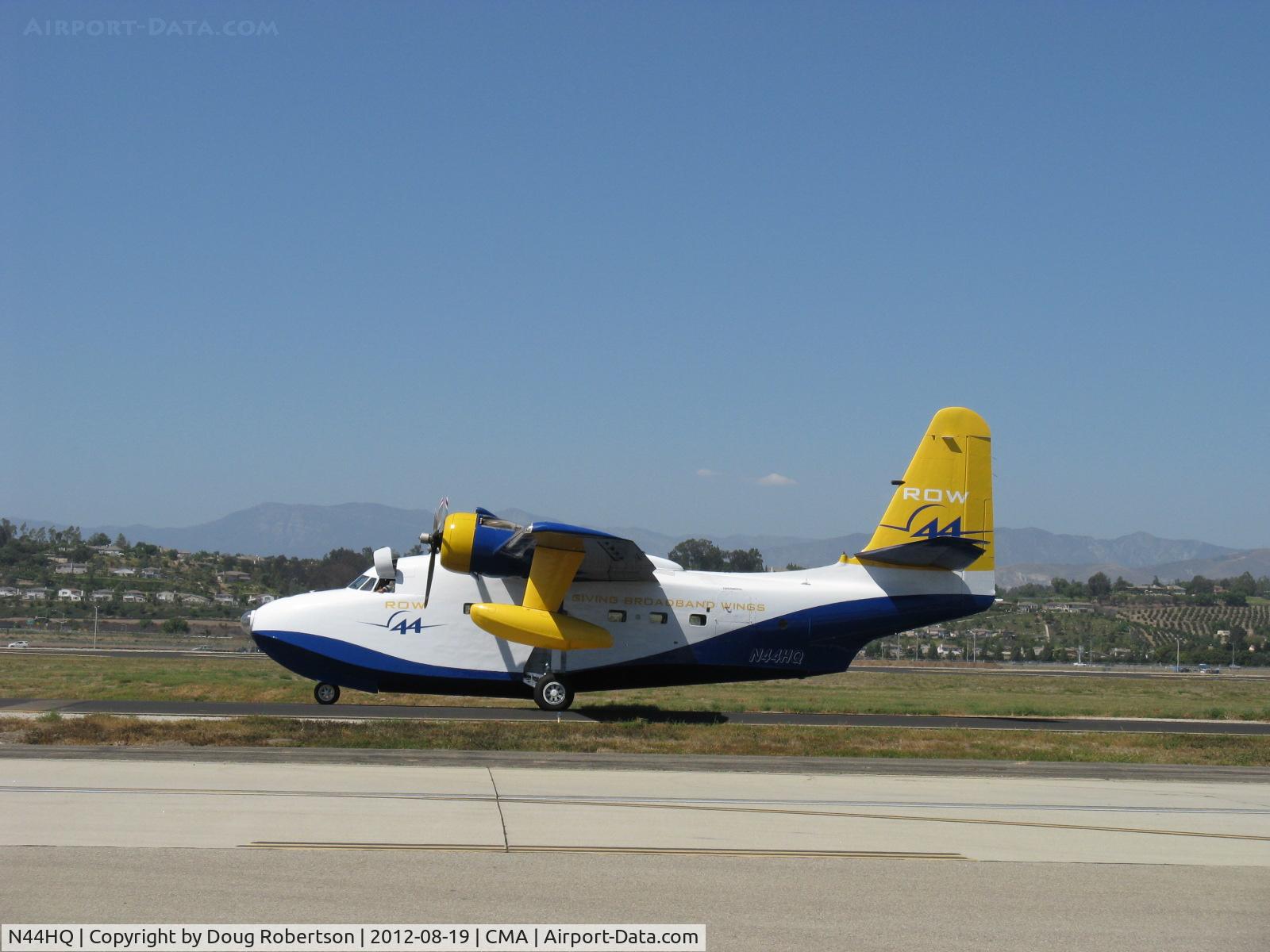 N44HQ, 1950 Grumman HU-16B Albatross C/N G-99, 1950 Grumman HU-16B ALBATROSS 'Row 44', two Wright R-1820-76A 1,425 Hp each, taxi to 26