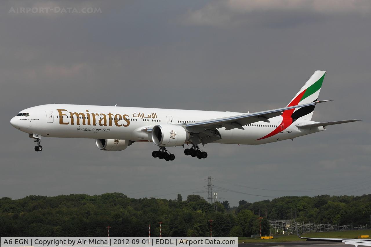 A6-EGN, 2012 Boeing 777-31H/ER C/N 41074, Emirates, Boeing 777-31HER, CN: 41074/0993