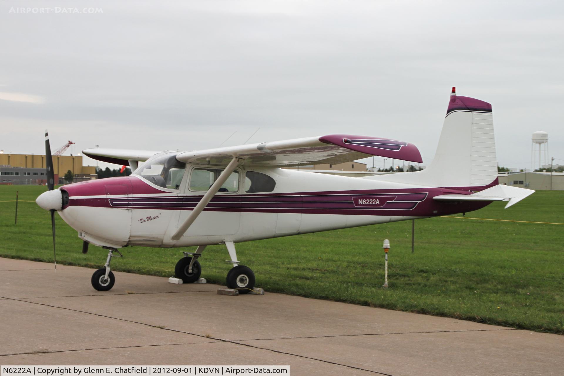 N6222A, 1956 Cessna 182 Skylane C/N 33022, Quad Cities Air Show