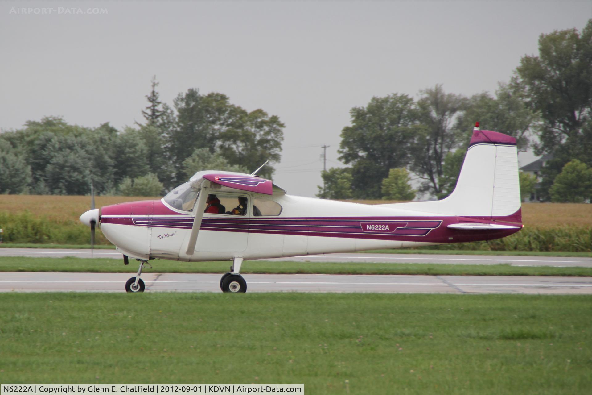 N6222A, 1956 Cessna 182 Skylane C/N 33022, Quad Cities Air Show
