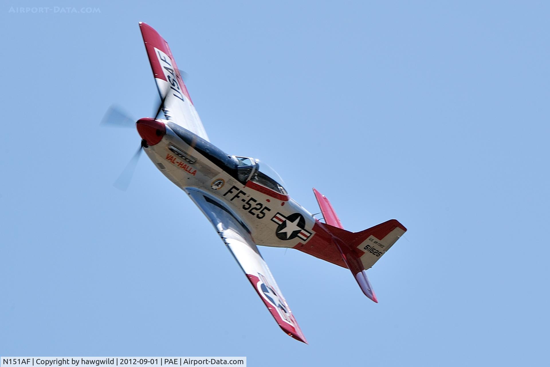 N151AF, 1945 North American P-51D Mustang C/N 45-11525, P-51 