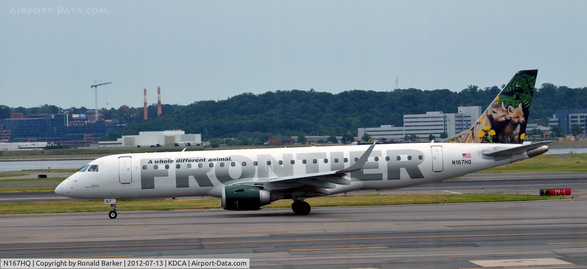 N167HQ, 2008 Embraer 190AR (ERJ-190-100IGW) C/N 19000173, Taxi DCA, VA
