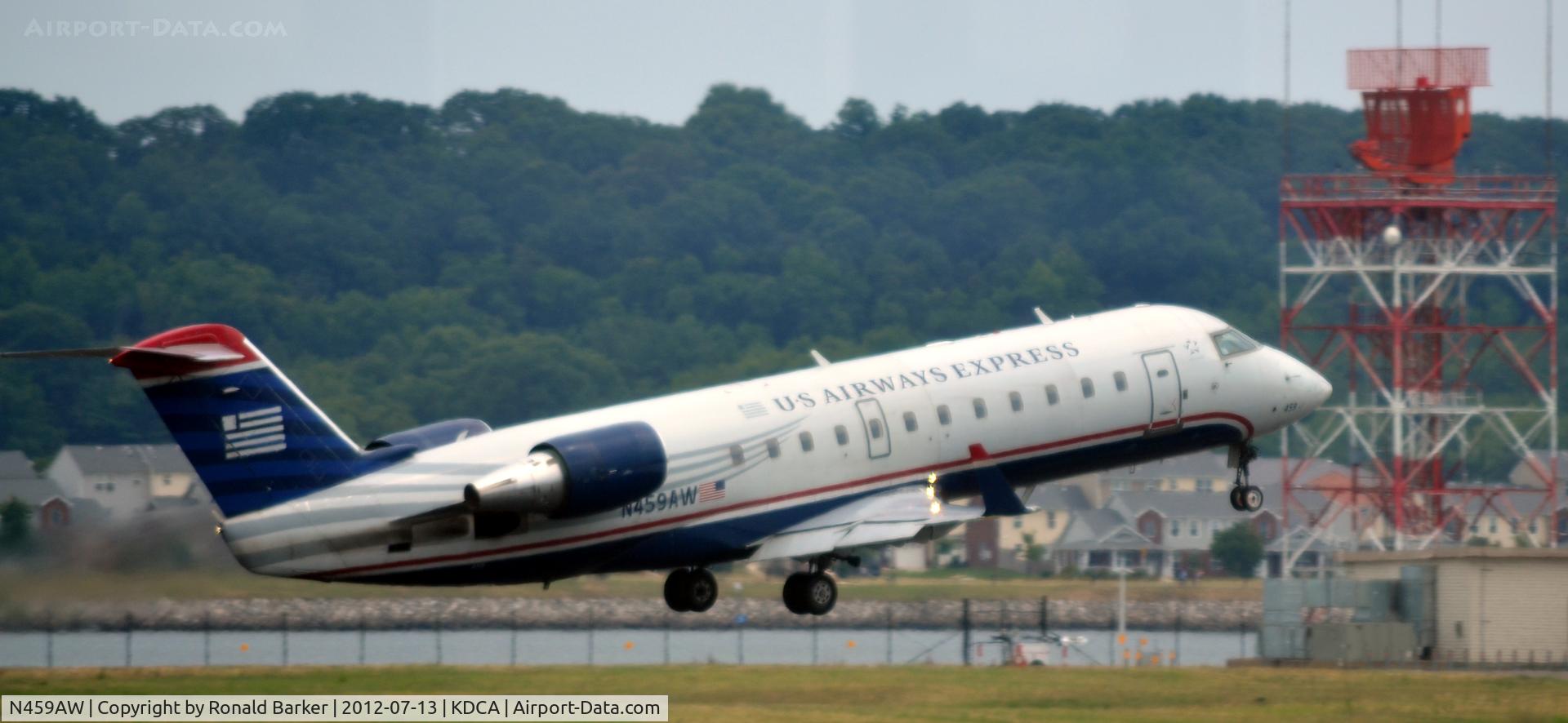 N459AW, 2003 Bombardier CRJ-200LR (CL-600-2B19) C/N 7863, Airborne