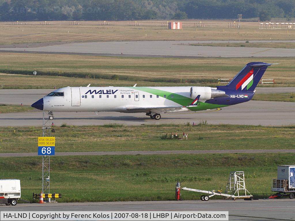 HA-LND, 2003 Bombardier CRJ-200ER (CL-600-2B19) C/N 7807, Ferihegy