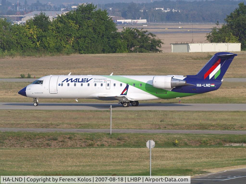 HA-LND, 2003 Bombardier CRJ-200ER (CL-600-2B19) C/N 7807, Ferihegy