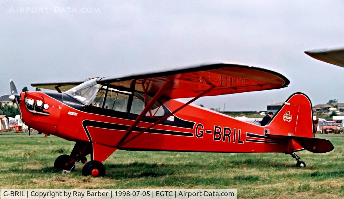 G-BRIL, 1941 Piper J-5A Cub Cruiser C/N 5-572, Piper J-5A Cub Cruiser [5-572] Cranfield~G 05/07/98
