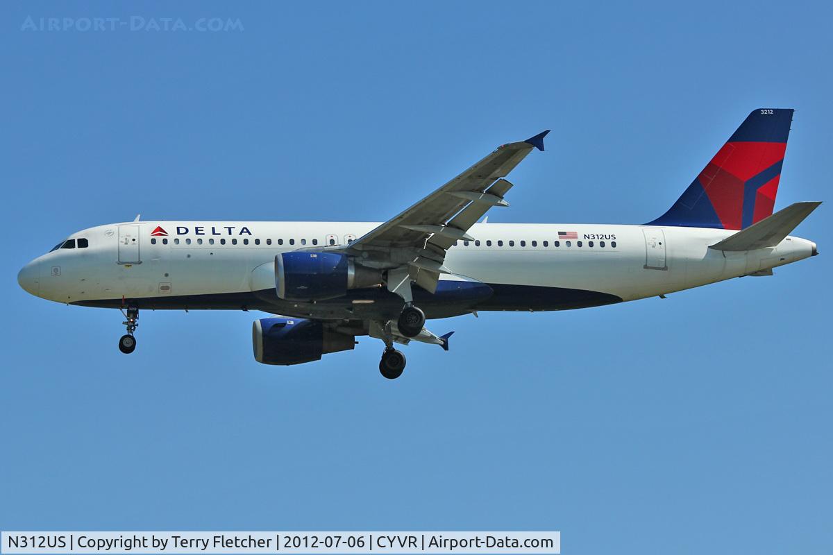 N312US, 1990 Airbus A320-211 C/N 152, 1990 Airbus A320-211, c/n: 152
