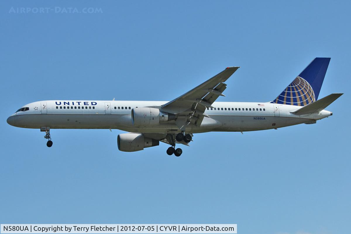 N580UA, 1993 Boeing 757-222 C/N 26698, United 1993 Boeing 757-222, c/n: 26698