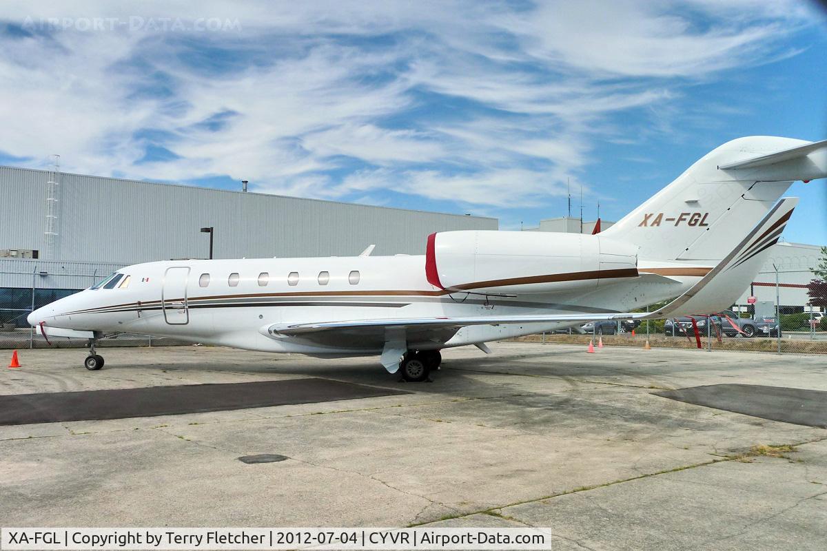 XA-FGL, 2008 Cessna 750 Citation X Citation X C/N 750-0287, Mexican 2008 Cessna 750, c/n: 750-0287