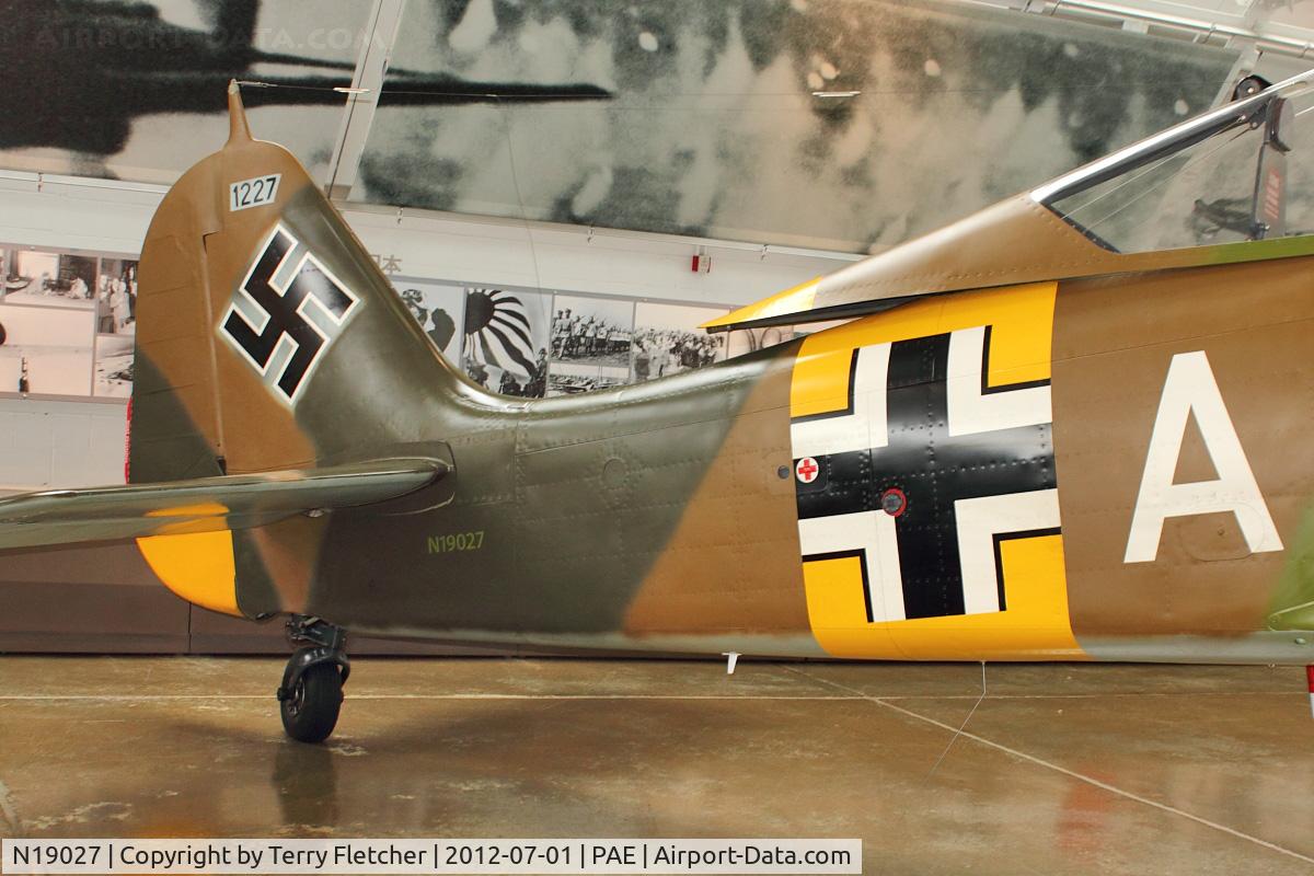 N19027, Focke-Wulf Fw-190A-5/U3 C/N 0151227, Tail of Focke Wulf Fw-190A-5/U3, c/n: 0151227 - Paul Allen Warbirds
