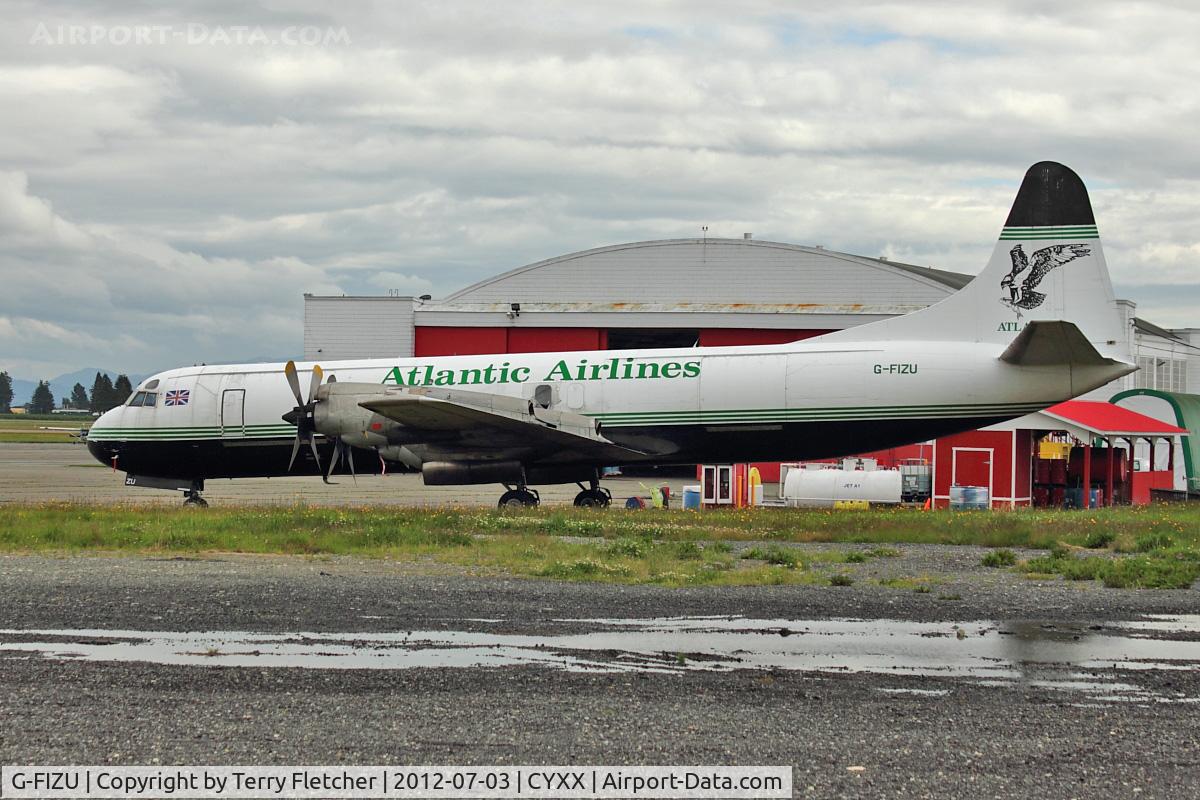G-FIZU, 1960 Lockheed L-188C(F) Electra C/N 2014, 1960 Lockheed L-188C Electra, c/n: 2014 at Abbotsford , BC , Canada