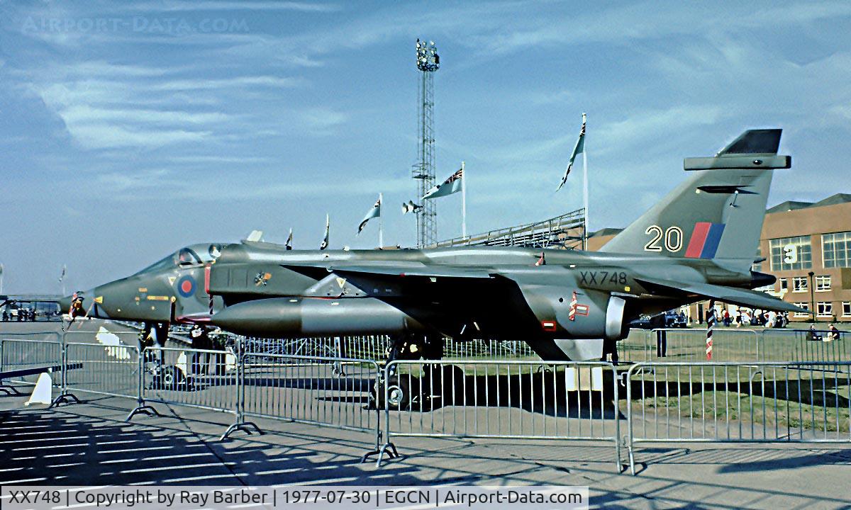 XX748, 1974 Sepecat Jaguar GR.1 C/N S.45, SEPECAT Jaguar GR1 [S-45] RAF Finningley~G 30/07/1977