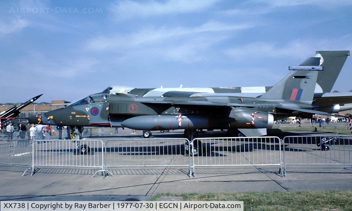 XX738, 1974 Sepecat Jaguar GR.1 C/N S.35, SEPECAT Jaguar GR1[S-35] RAF Finningley~G 30/07/1977