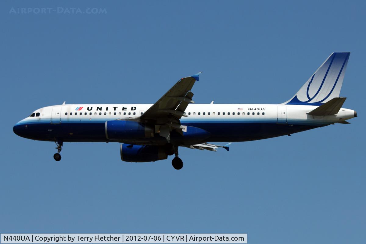 N440UA, 1997 Airbus A320-232 C/N 702, United 1997 Airbus A320-232, c/n: 702