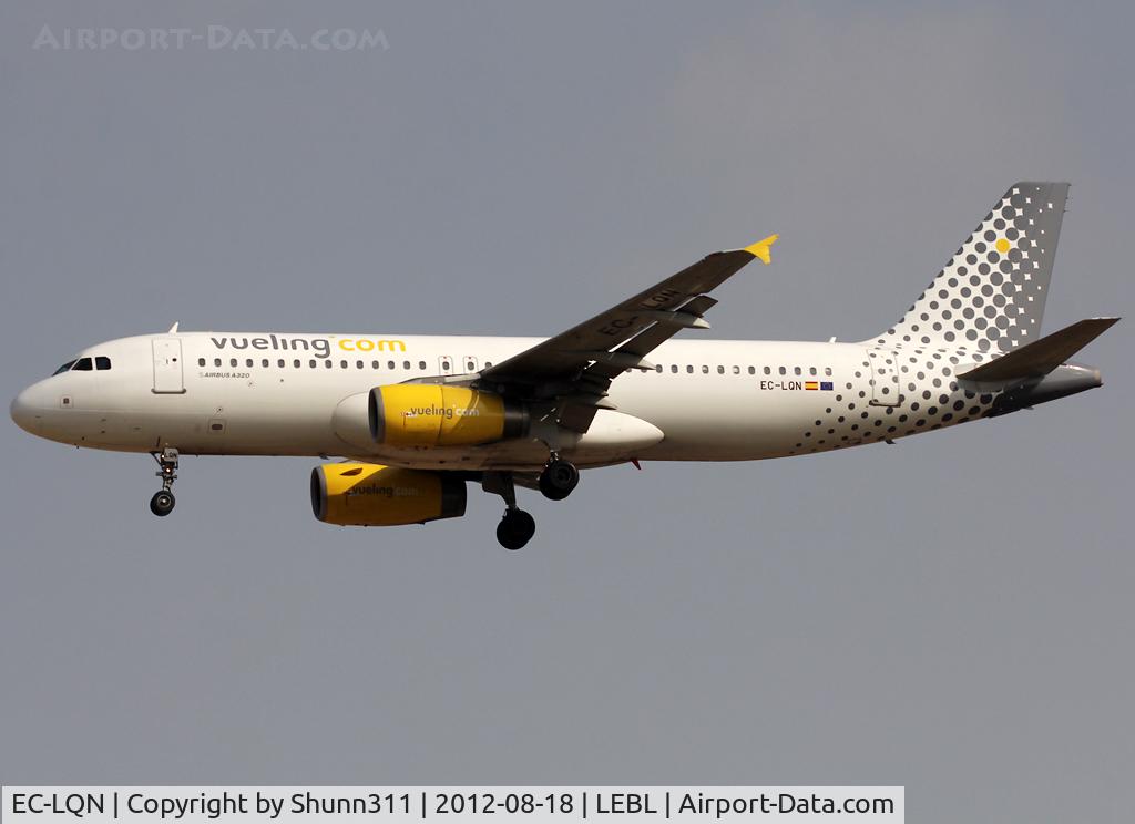 EC-LQN, 2004 Airbus A320-232 C/N 2168, Landing rwy 25R