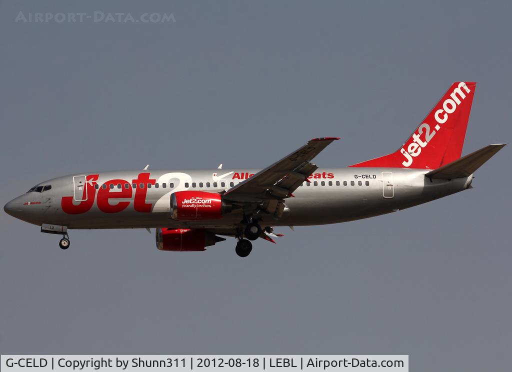 G-CELD, 1987 Boeing 737-33A C/N 23832, Landing rwy 25R
