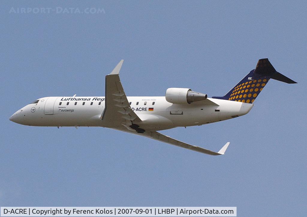 D-ACRE, 2002 Bombardier CRJ-200ER (CL-600-2B19) C/N 7607, Ferihegy