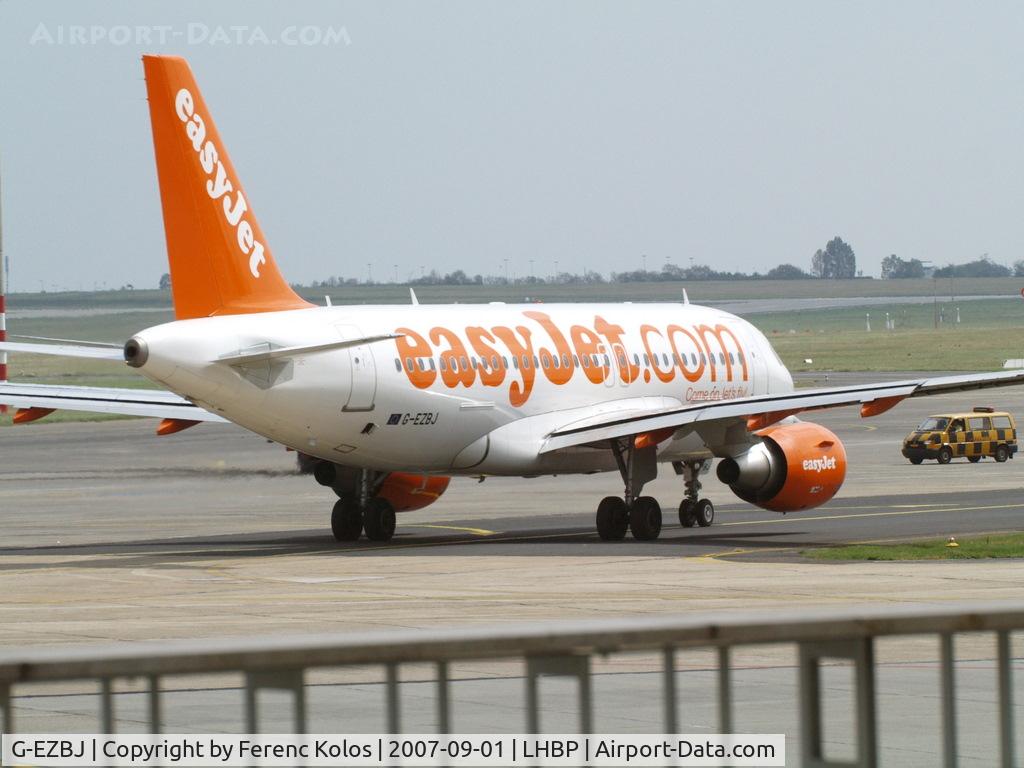 G-EZBJ, 2007 Airbus A319-111 C/N 3036, Ferihegy