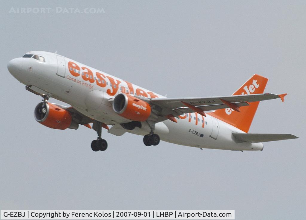 G-EZBJ, 2007 Airbus A319-111 C/N 3036, Ferihegy