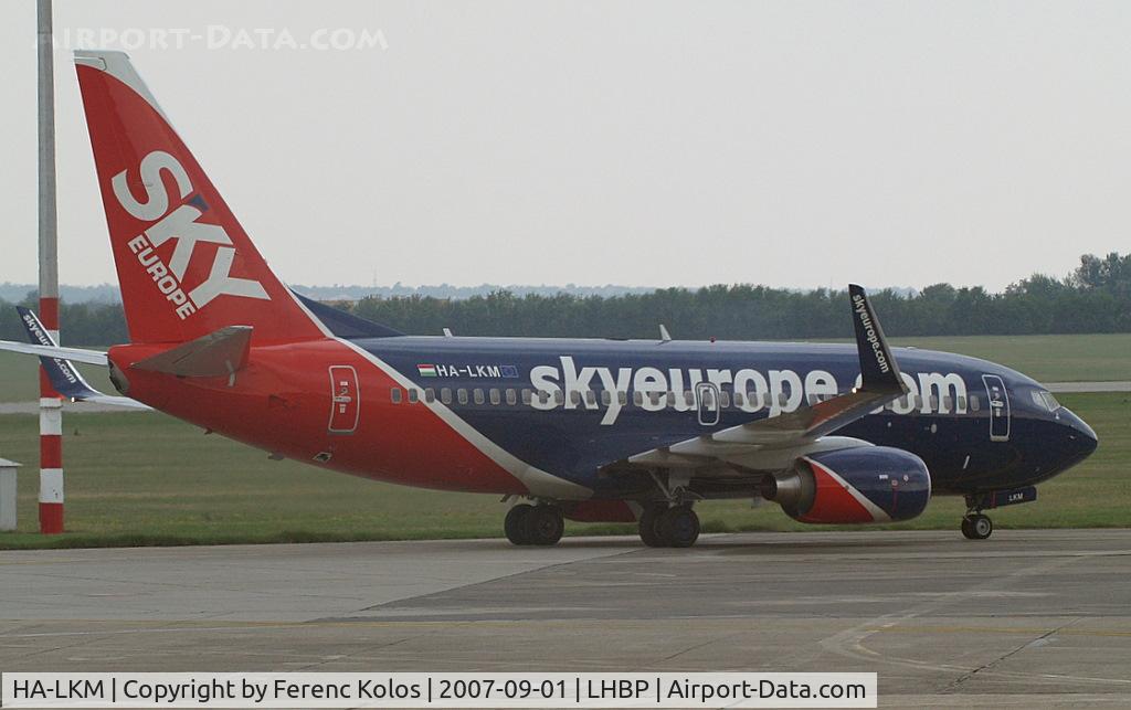 HA-LKM, 2007 Boeing 737-76N C/N 34758, Ferihegy