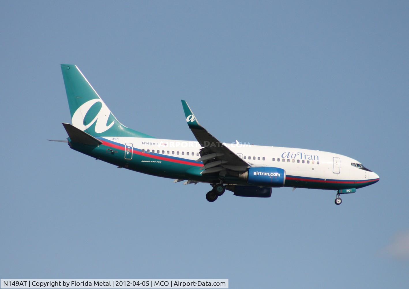 N149AT, 2004 Boeing 737-76N C/N 32681, Air Tran 737