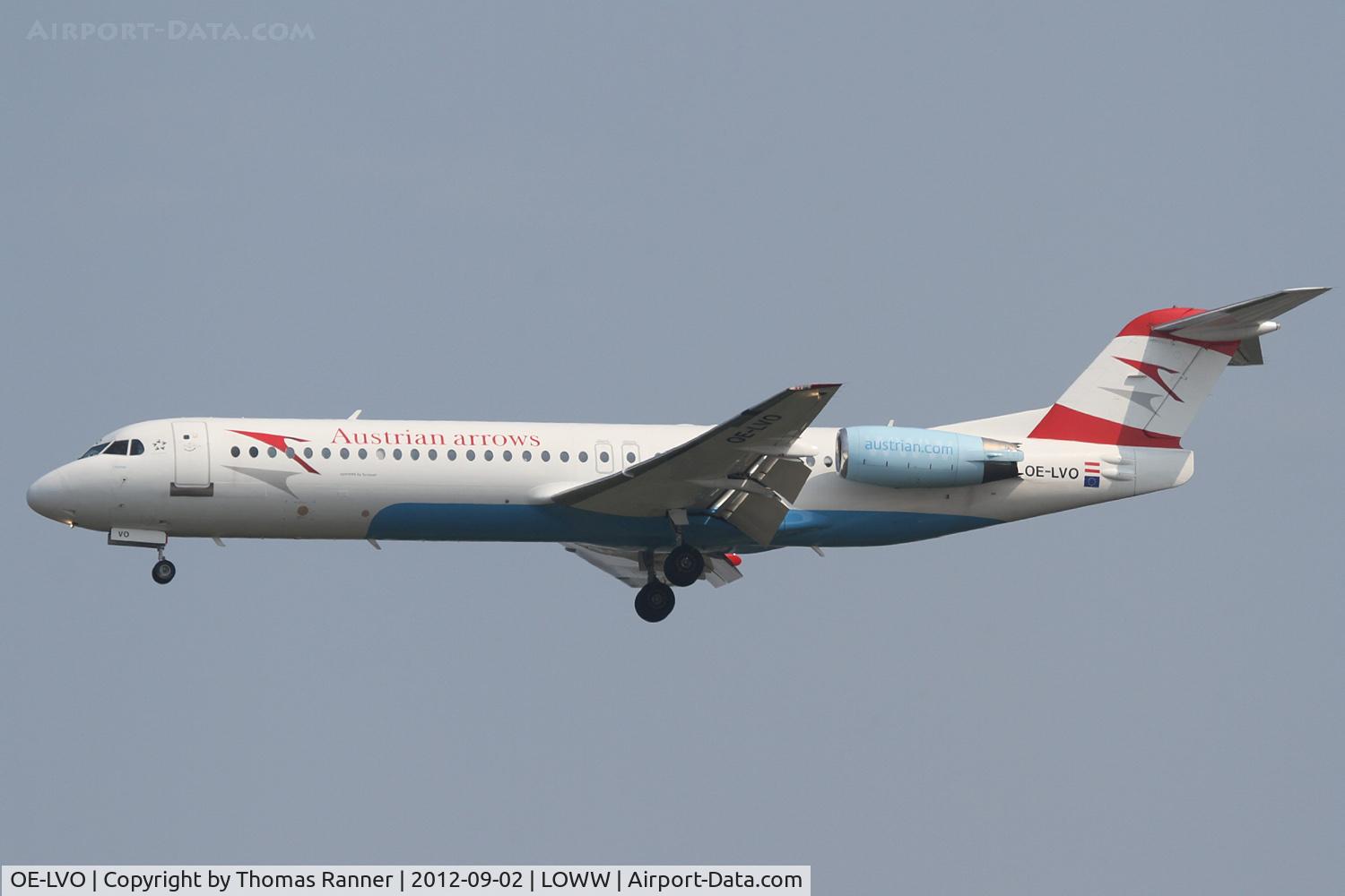 OE-LVO, 1993 Fokker 100 (F-28-0100) C/N 11460, Austrian Arrows Fokker 100