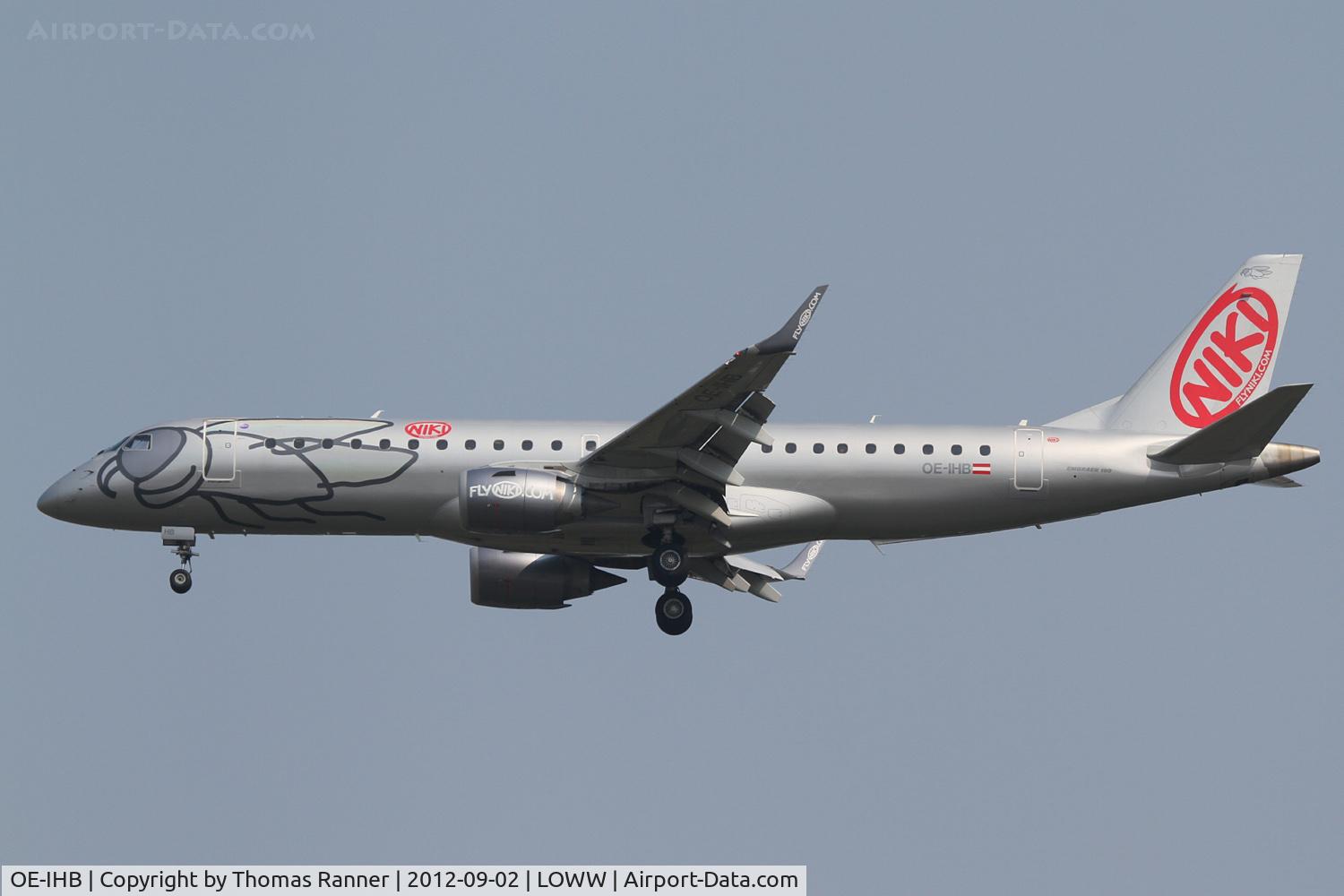 OE-IHB, 2009 Embraer 190LR (ERJ-190-100LR) C/N 19000294, Niki Embraer 190
