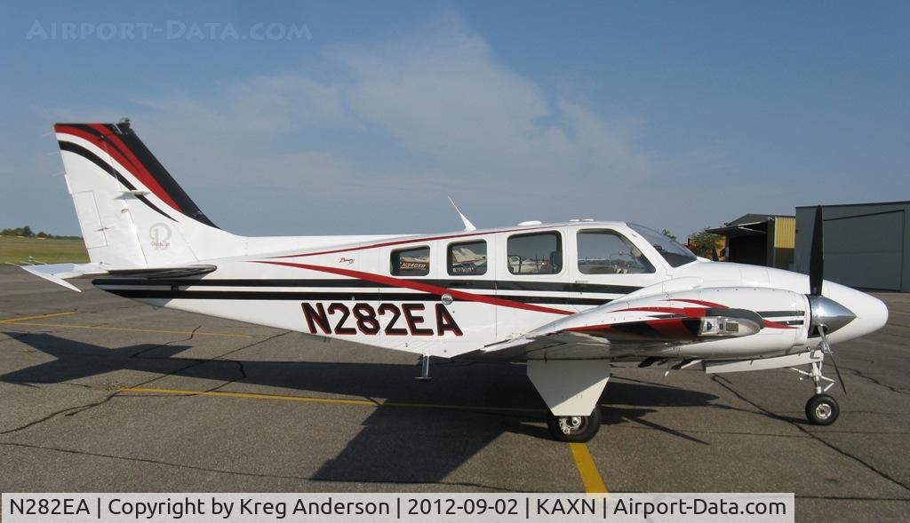N282EA, Raytheon Aircraft Company 58 C/N TH-2082, Raytheon 58 Baron on the line.