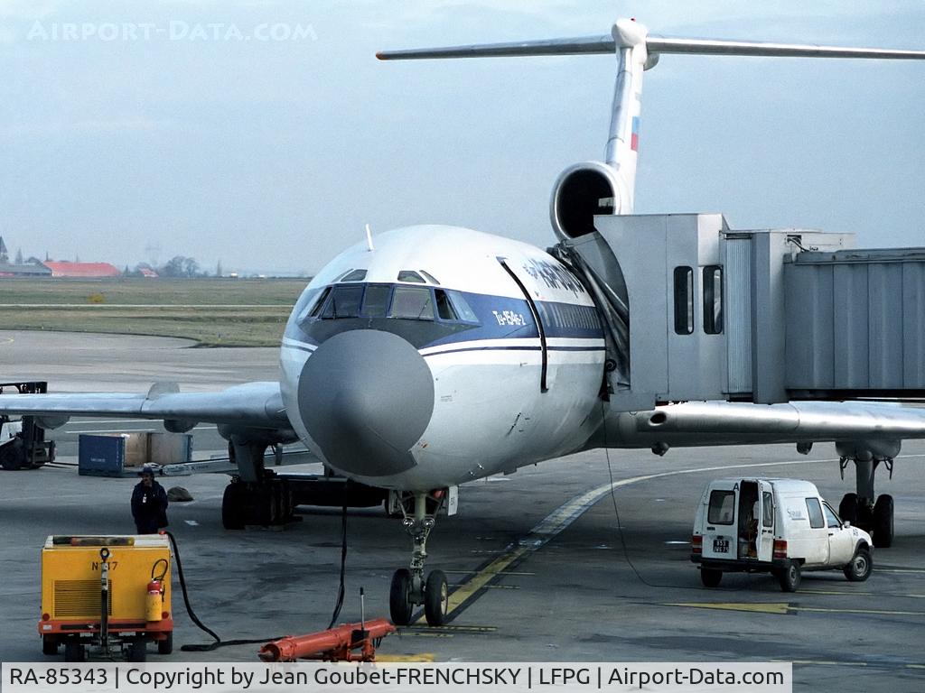 RA-85343, 1979 Tupolev Tu-154B-2 C/N 79A343, AEROFLOT from/to Moscow