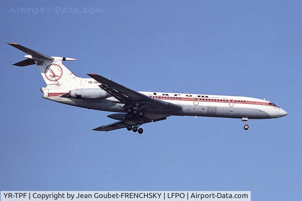 YR-TPF, 1977 Tupolev Tu-154B-1 C/N 77A239, TAROM landing