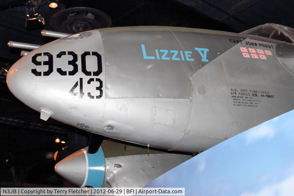 N3JB, 1944 Lockheed P-38L Lightning C/N 422-8352, 1944 Lockheed P-38L, c/n: 44-53097 at Seattle Museum of Flight
