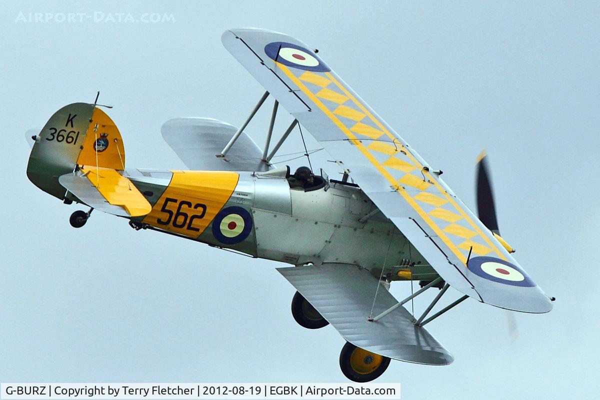 G-BURZ, 1934 Hawker Nimrod II C/N 41H-59890, 1934 Hawker Nimrod II, c/n: 41H-59890 displaying at 2012 Sywell Airshow