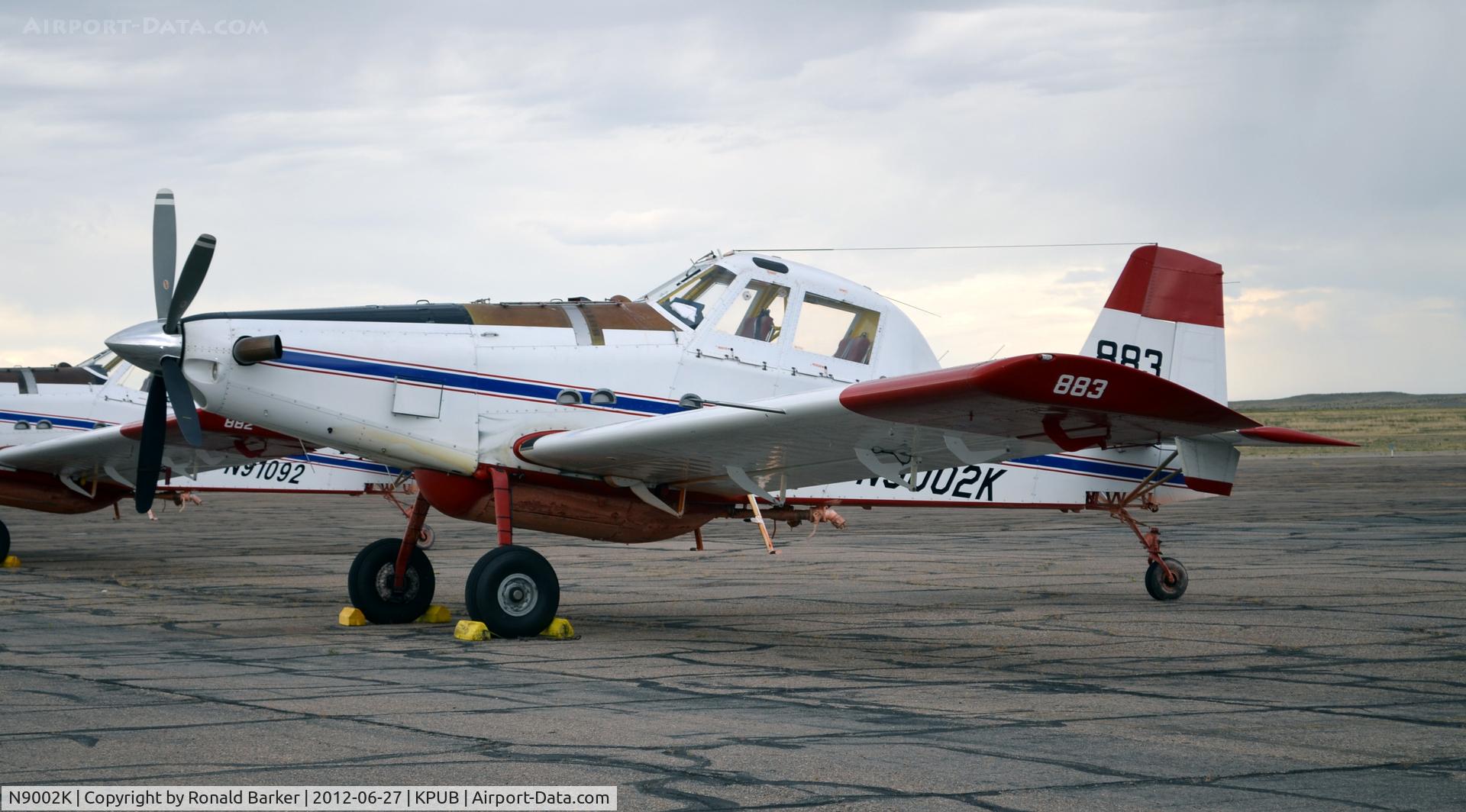 N9002K, 1999 Air Tractor Inc AT-802 C/N 802-0078, Aircraft at PUB to figfht Waldo Canyon fire in Colorado Springs
