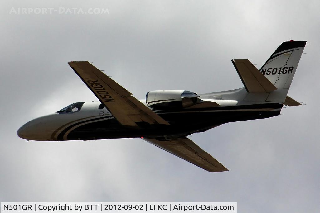N501GR, 1977 Cessna 501 Citation I/SP C/N 501-0006, Take off 36