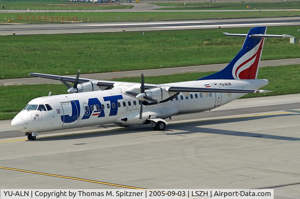 YU-ALN, 1990 ATR 72-202 C/N 180, JAT ( Yugoslav Airlines ) YU-ALN