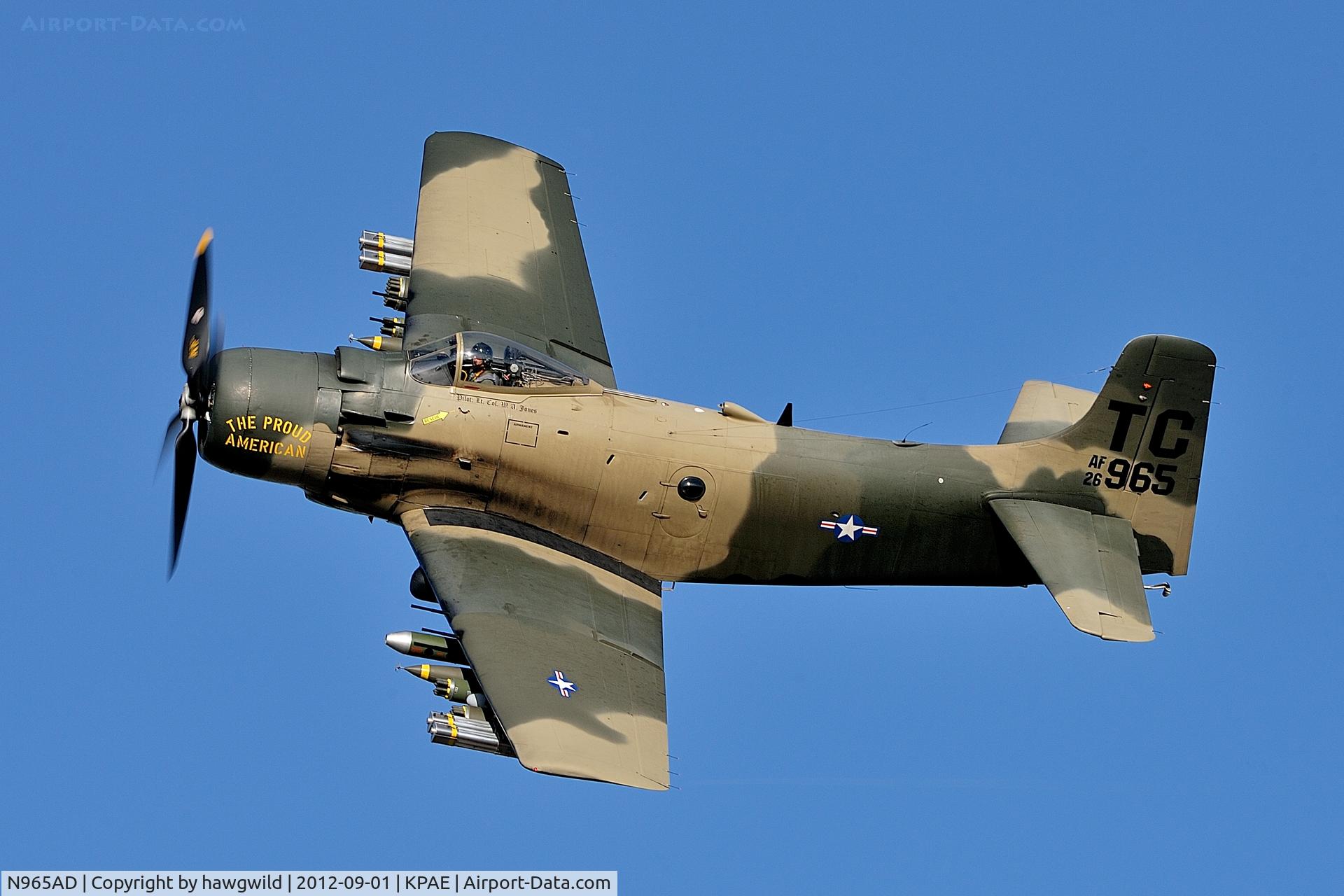 N965AD, 1952 Douglas A-1D Skyraider (AD-4NA) C/N 7765, Douglas AD-4N Skyraider N965AD @ Vintage Aircraft Weekend  http://vintageaircraftweekend.org/