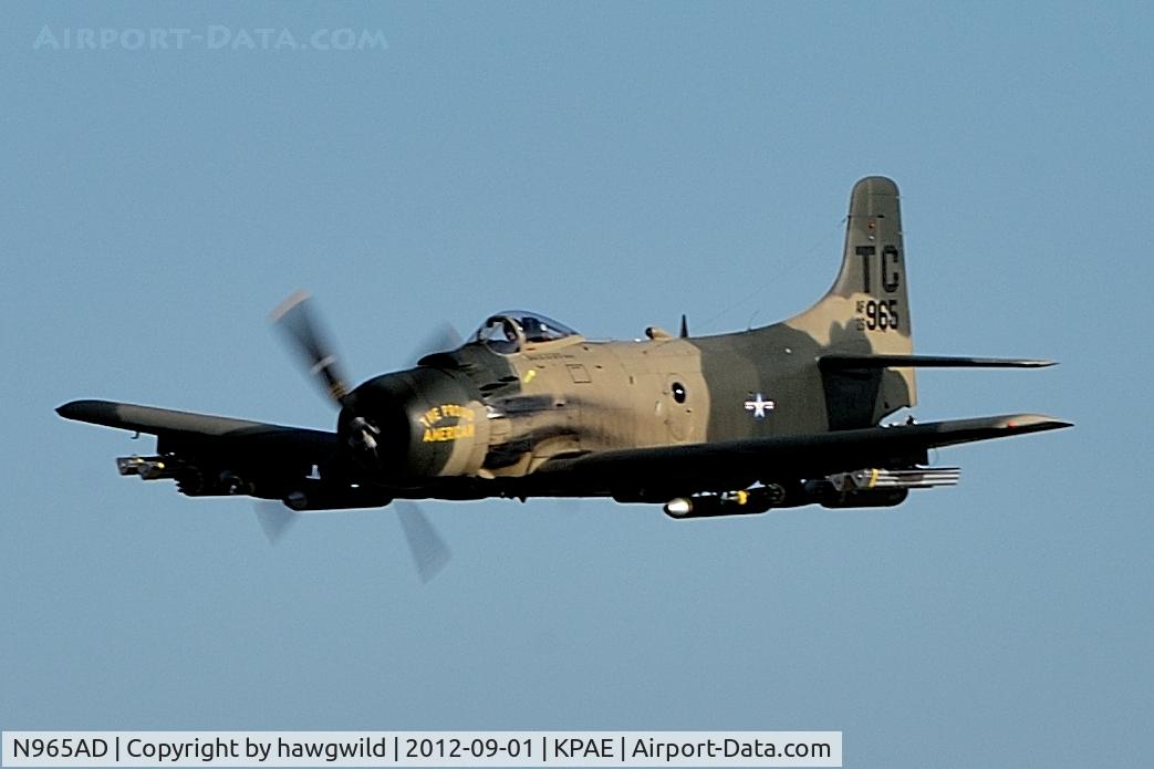 N965AD, 1952 Douglas A-1D Skyraider (AD-4NA) C/N 7765, Douglas AD-4N Skyraider N965AD @ Vintage Aircraft Weekend  
http://vintageaircraftweekend.org/