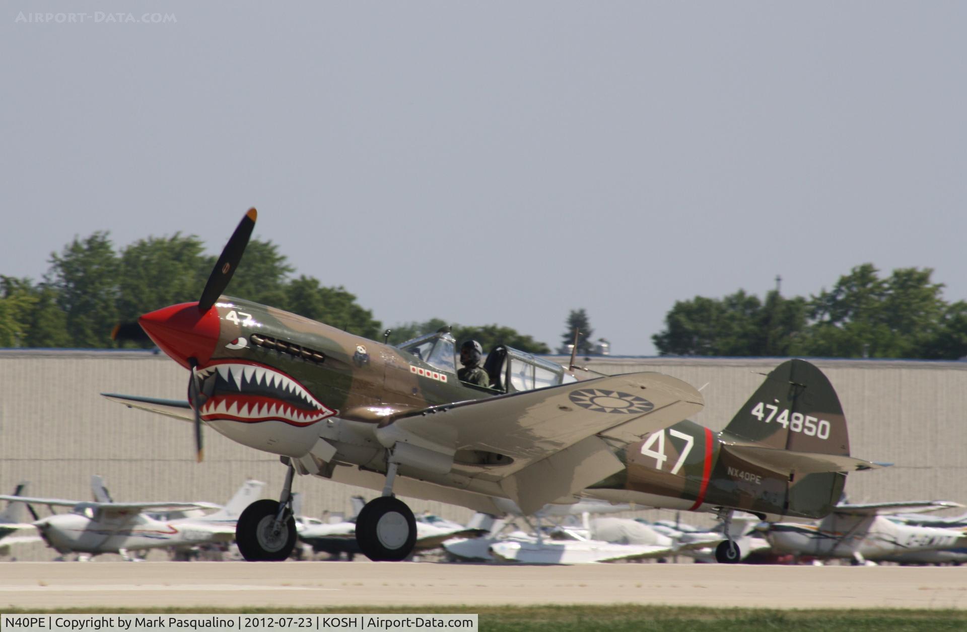 N40PE, 1942 Curtiss P-40E C/N AK905, Curtiss  P-40E