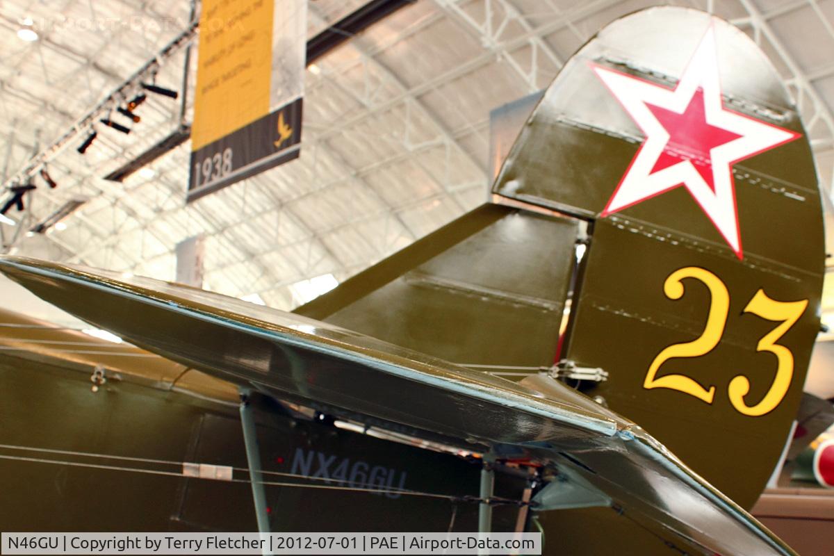 N46GU, 1944 Polikarpov Po-2 C/N 641543, 1944 Polikarpov PO-2, c/n: 641543 with Paul Allen Warbirds